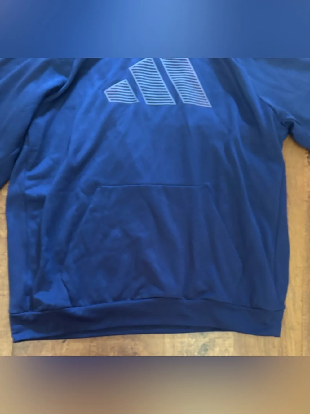 Adidas men’s pullover hoodie blue sz XL extra large Aeroready